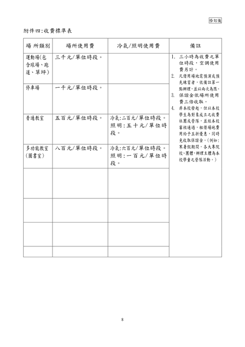 太平國民小學校園開放使用及管理規則-114修訂版圖片